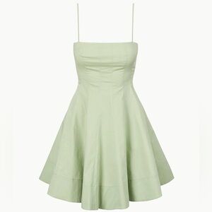NWT STAUD Wylie Mini Dress — Pale Jade